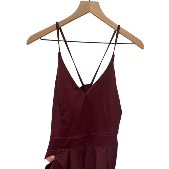 HALARA Burgundy Jumpsuit - Picture 5 of 7